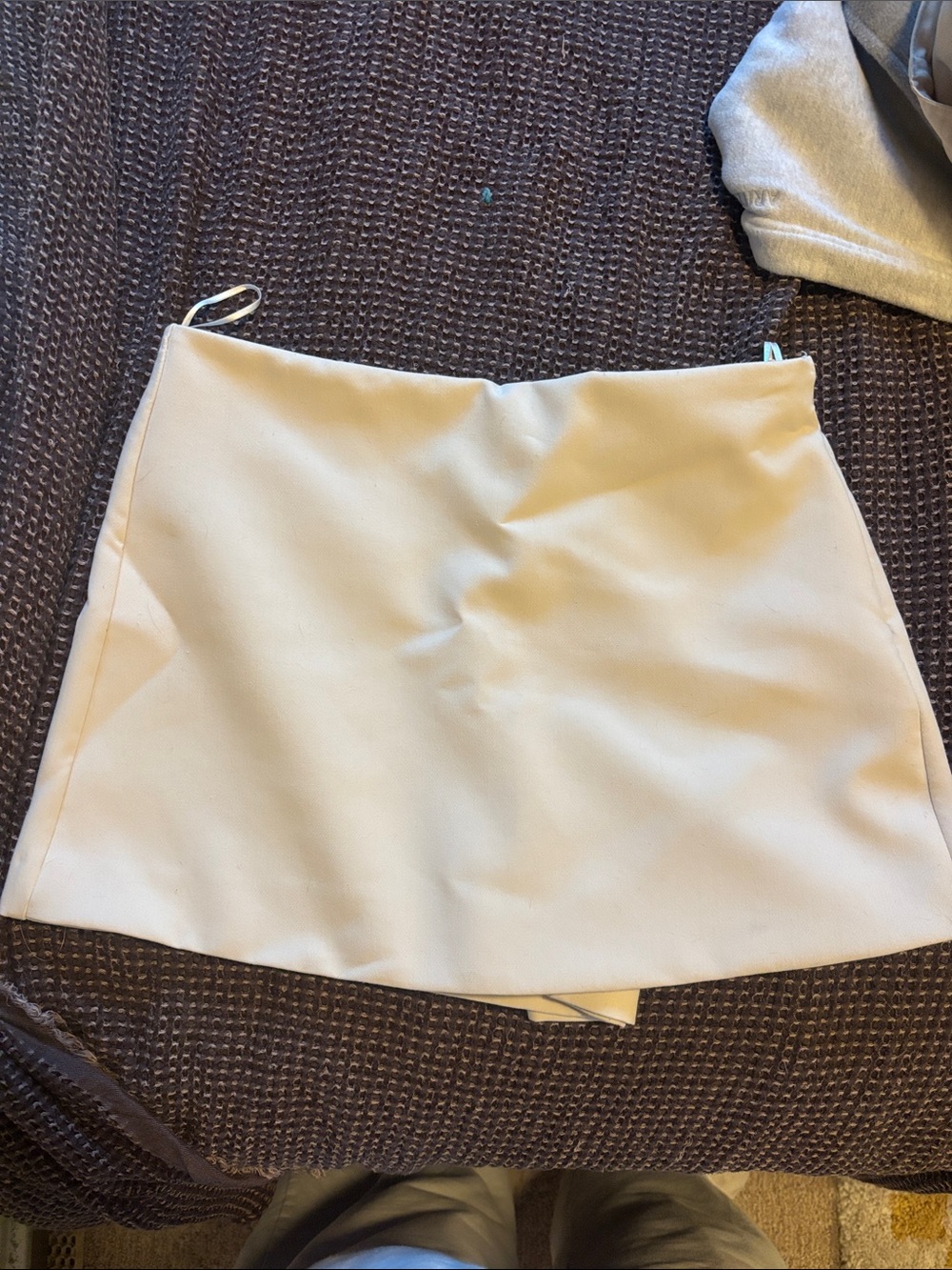 Zara Cream A-Line Mini Skirt
